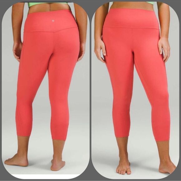 Lululemon Align High-Rise Pant‎ with Pockets 25" Pale Raspberry PINK size 10 NWT - Picture 3 of 6